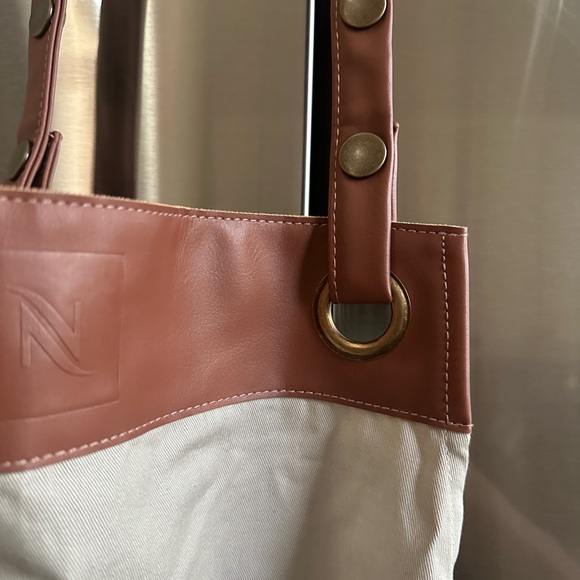 New Nespresso Barista Apron  Beige with Brown Straps unisex ☕️ - Picture 6 of 8